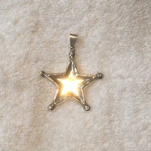 Vintage Mexico Sterling Silver Star Pendant